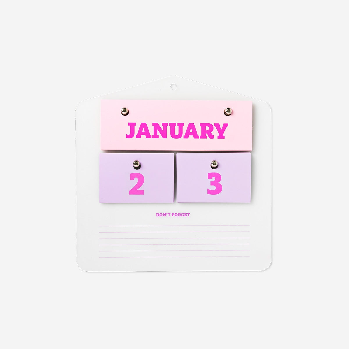 Perpetual acrylic wall calendar Office Flying Tiger Copenhagen 