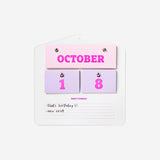 Perpetual acrylic wall calendar Office Flying Tiger Copenhagen 