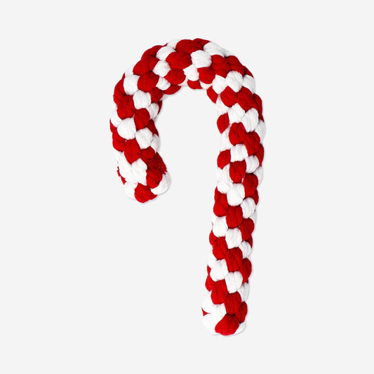 Pet toy - Rope candy cane