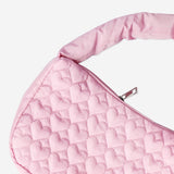 Pink bag with quilted hearts Textile Flying Tiger Copenhagen 