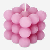 Pink bubble candle. 6x6 cm Home Flying Tiger Copenhagen 