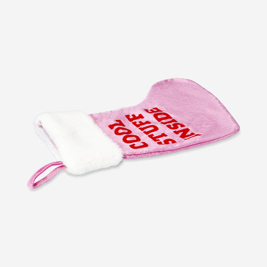 Pink Christmas stocking