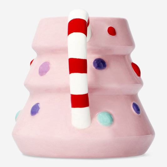 Pink Christmas tree mug - 440 ml