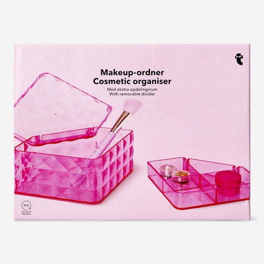 Organisateur de cosmétiques rose