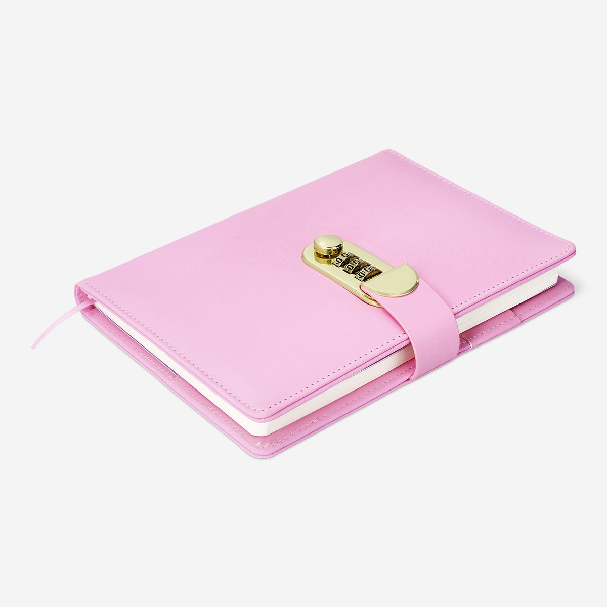 Pink diary with combination lock Office Flying Tiger Copenhagen 