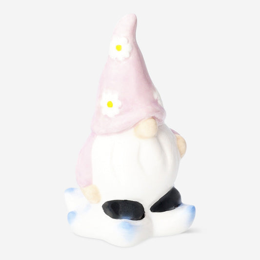 Pink garden gnome - small