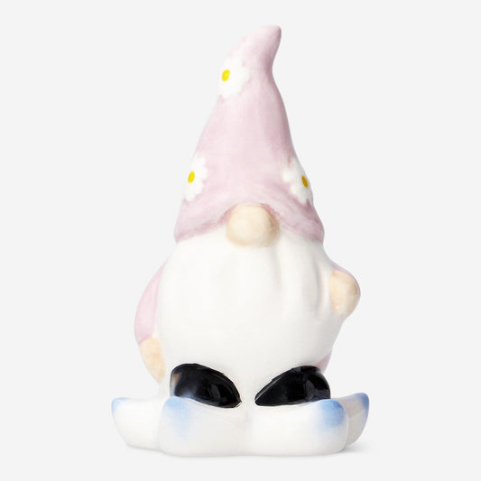 Pink garden gnome - small