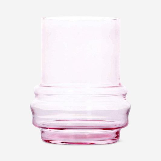 Pink glass vase - 9 cm