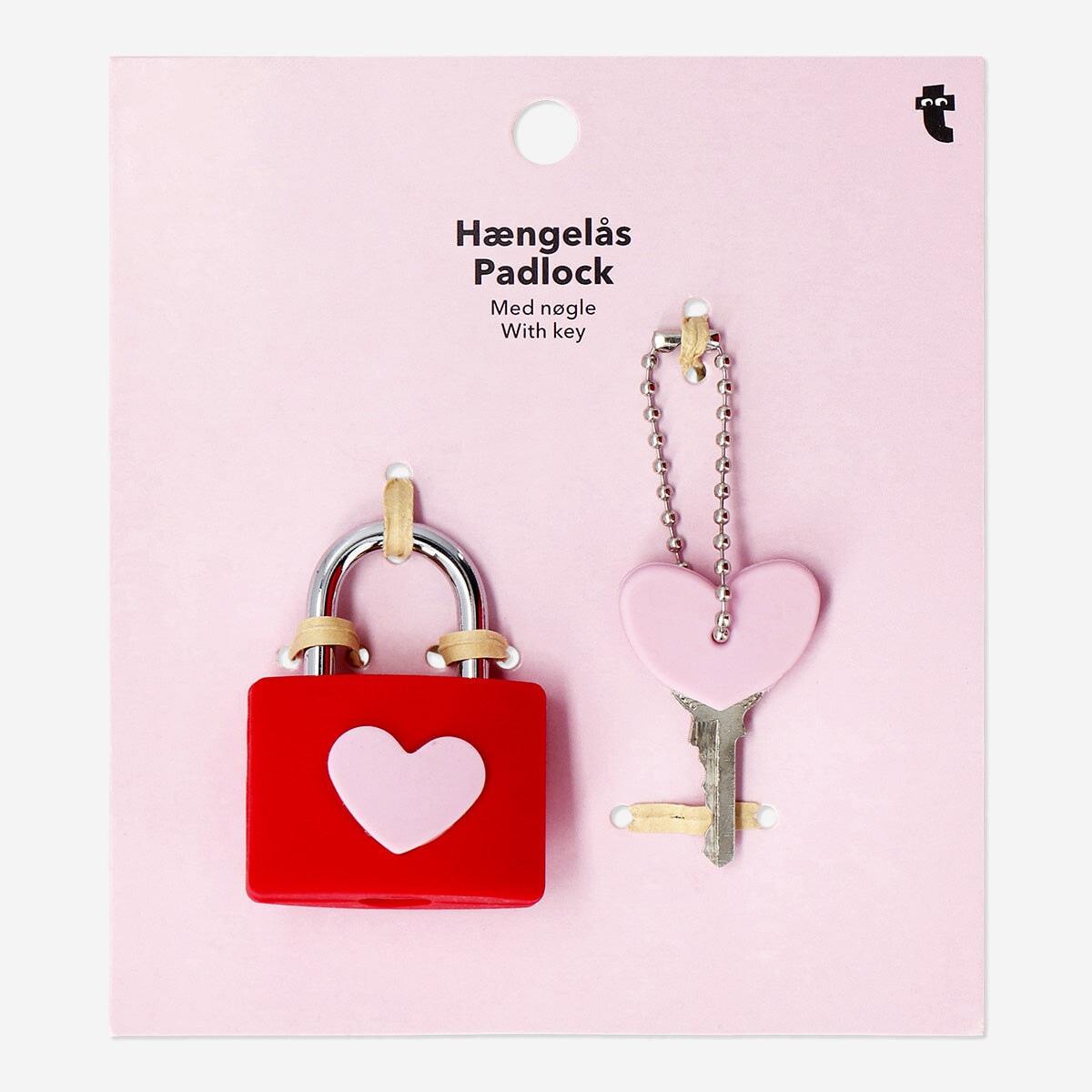 Pink padlock with heart Leisure Flying Tiger Copenhagen 