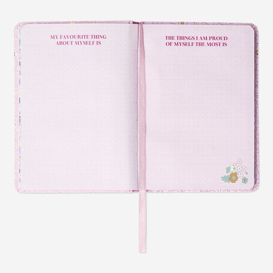 Pink personal planner in English