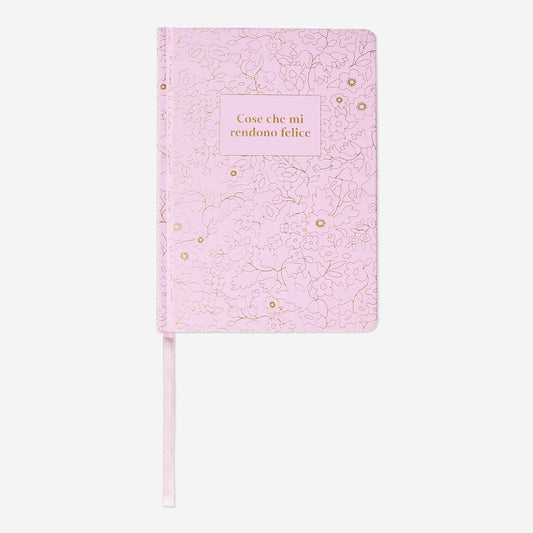 Pink personal planner in Italian