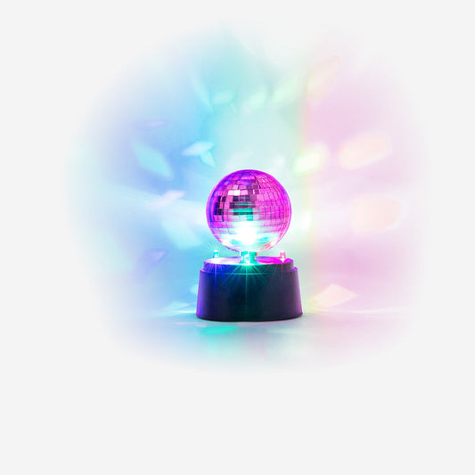 Pink rotating disco light