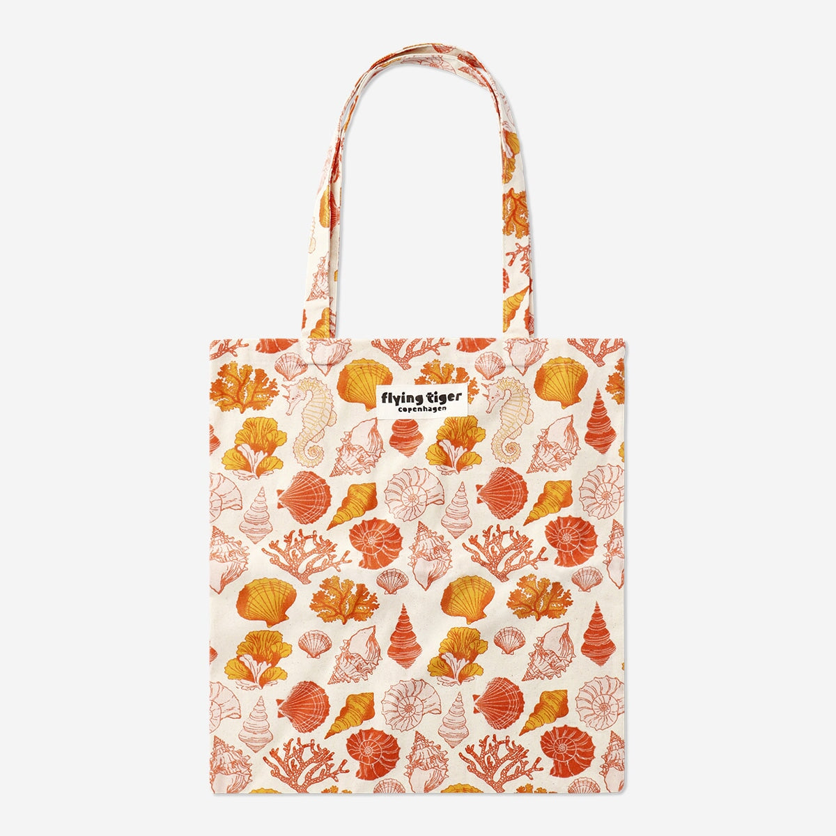 Pink seashell tote bag Textile Flying Tiger Copenhagen 