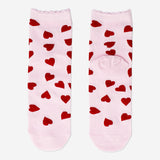 Pink socks with hearts - 36/38 Textile Flying Tiger Copenhagen 