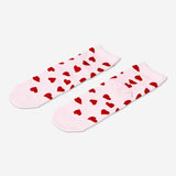 Pink socks with hearts - 36/38 Textile Flying Tiger Copenhagen 