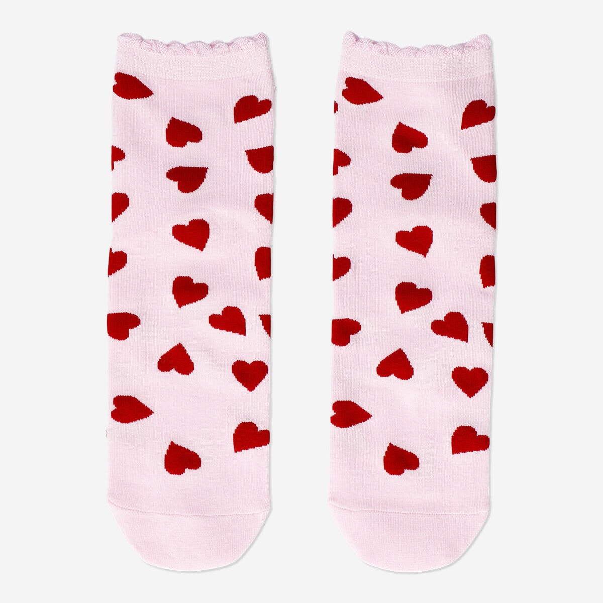 Pink socks with hearts - 36/38 Textile Flying Tiger Copenhagen 