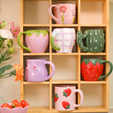 Pink strawberry mug - 400 ml Kitchen Flying Tiger Copenhagen 