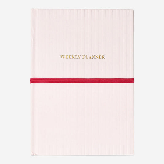 Pink weekly planner - English