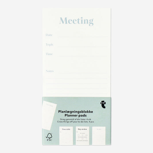 Planner Pads in het Engels - 4 stuks