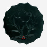 Plate with embossed holly pattern Kitchen Flying Tiger Copenhagen 