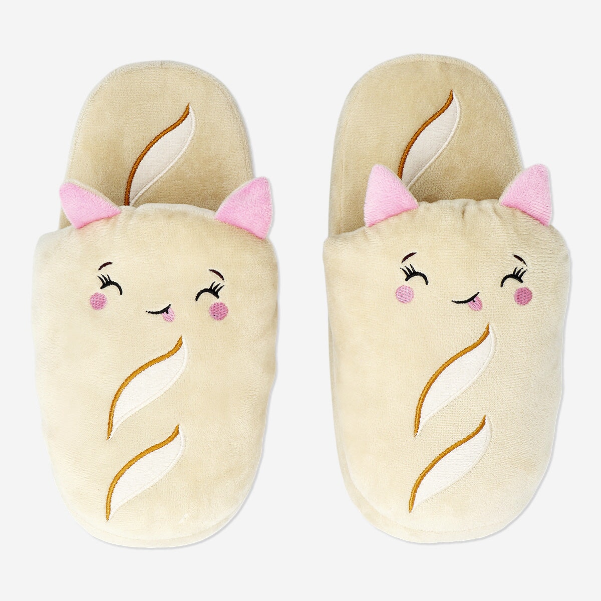 Plush Baguette Slippers - 40/41 Textile Flying Tiger Copenhagen 