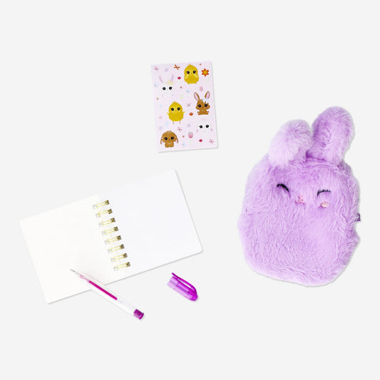 Kit de papelaria coelhinho de peluche