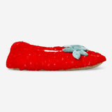 Plush Strawberry Slippers - 37/38 Textile Flying Tiger Copenhagen 