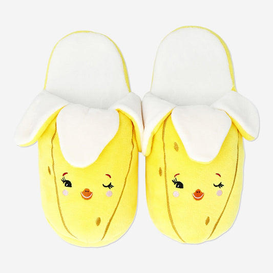 Chaussons pelucheux à la banane - 40/41