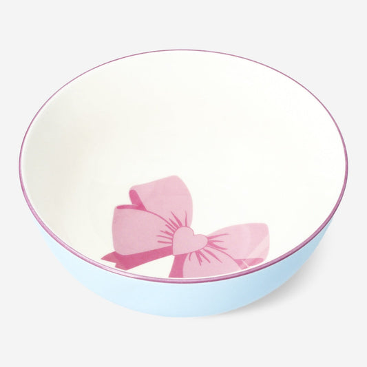 Ceramic bowl with bow