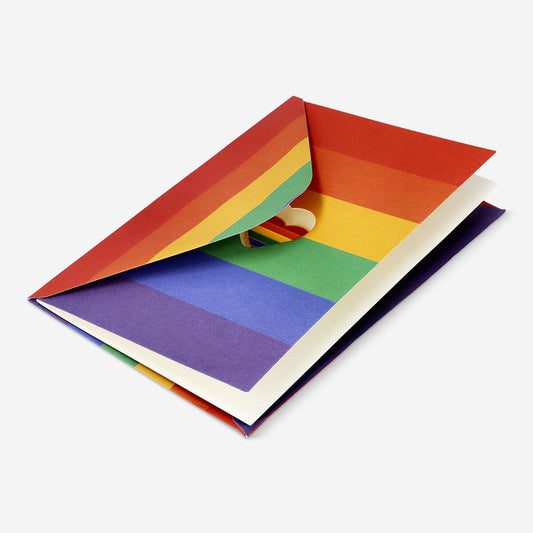 Pride card with heart and envelope