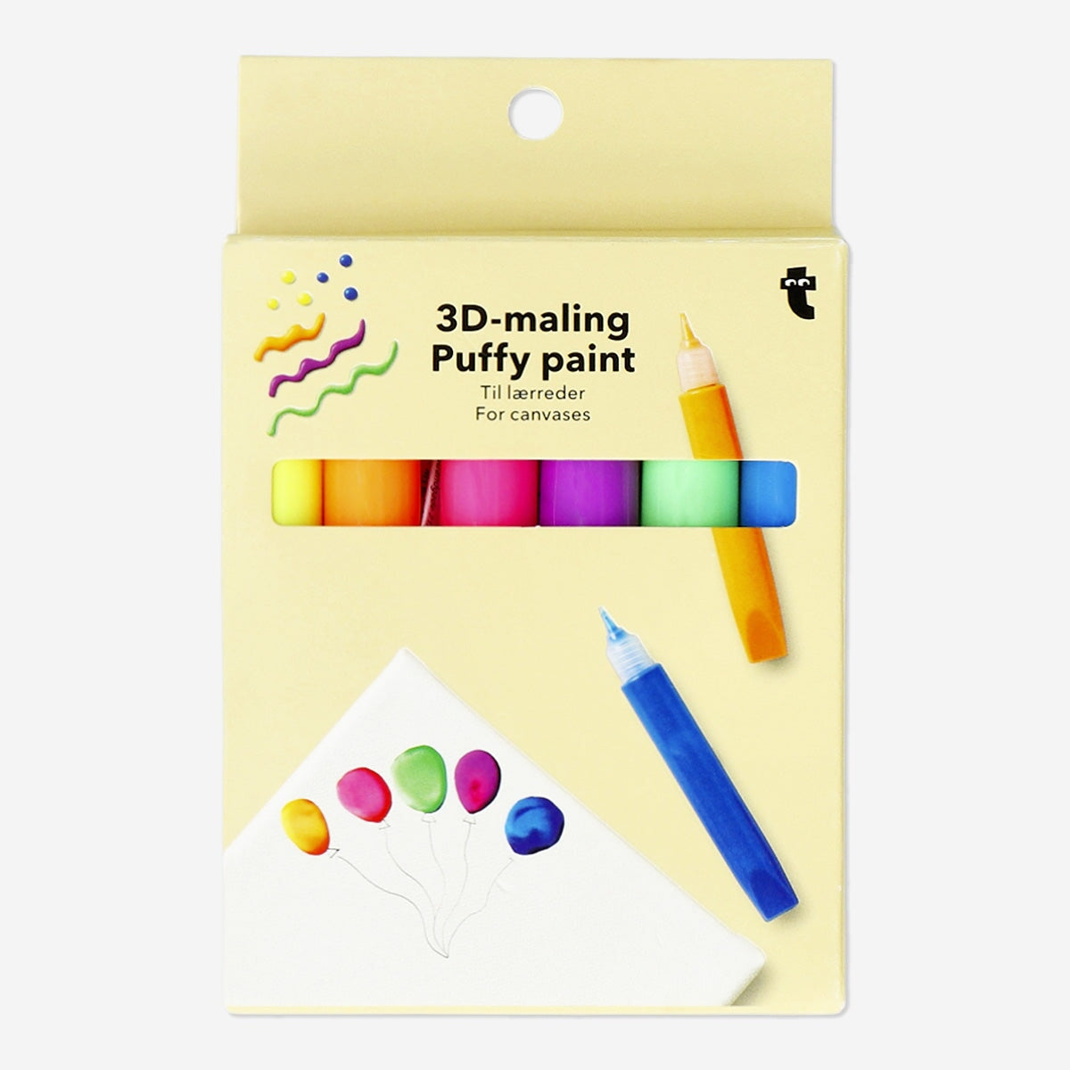 Puffy paint pens for canvases - 6 pcs Hobby Flying Tiger Copenhagen 