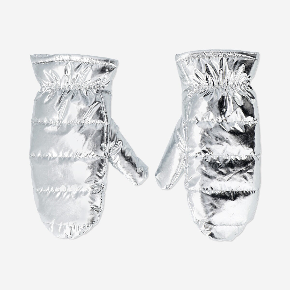 Puffy silver mittens - One Size Textile Flying Tiger Copenhagen 