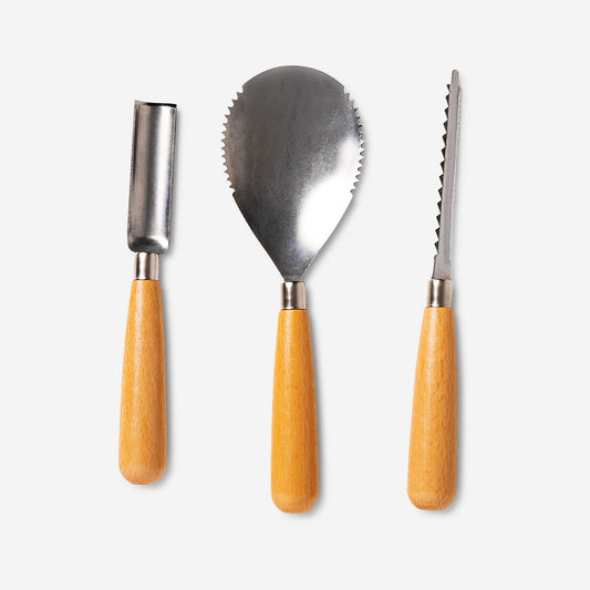 Kit de sculpture sur citrouille - 3 pcs