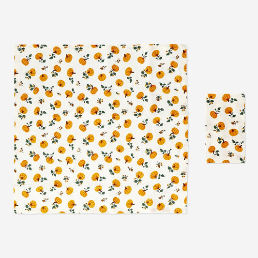 Serviettes en tissu Citrouille - 2 pcs