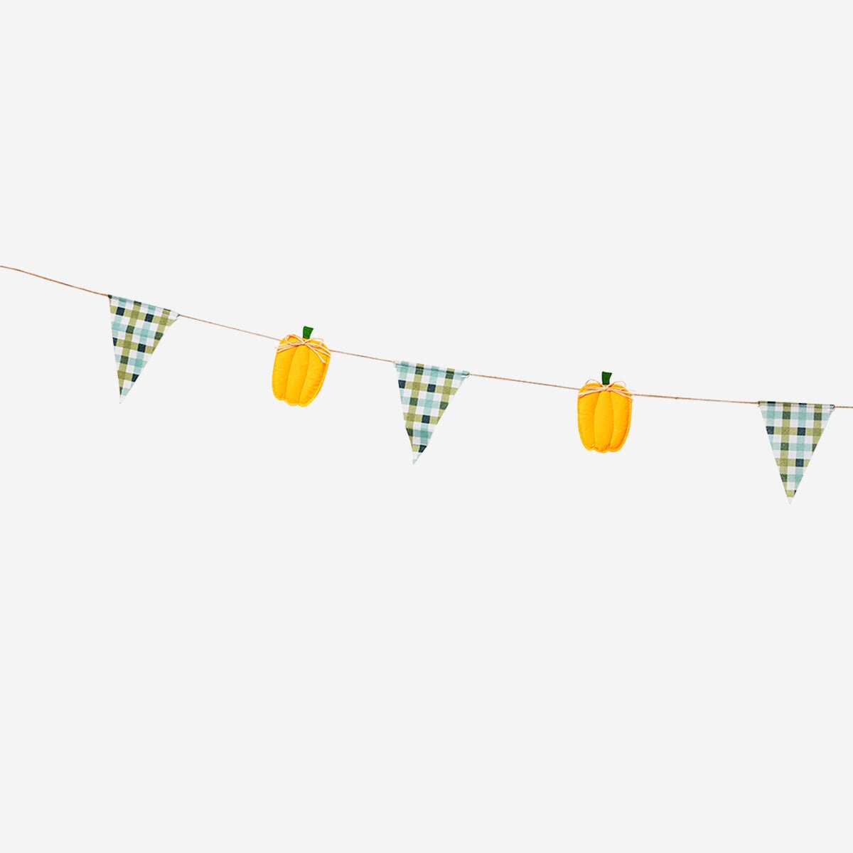 Pumpkin garland with checks - 300 cm Party Flying Tiger Copenhagen 