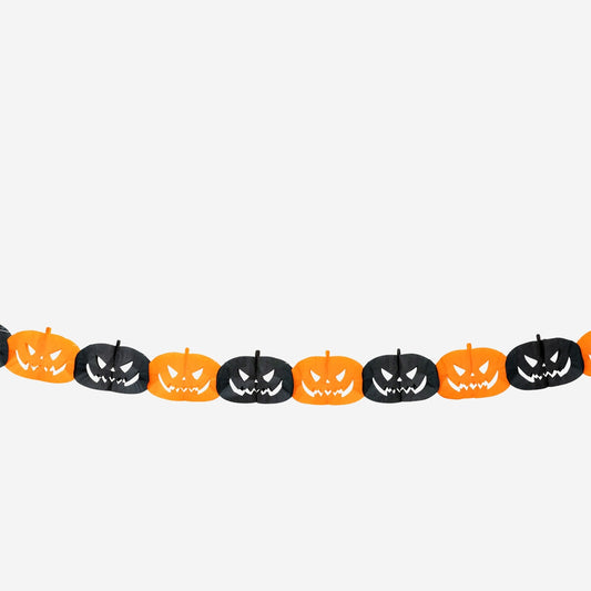 Pumpkin paper garland - 300 cm