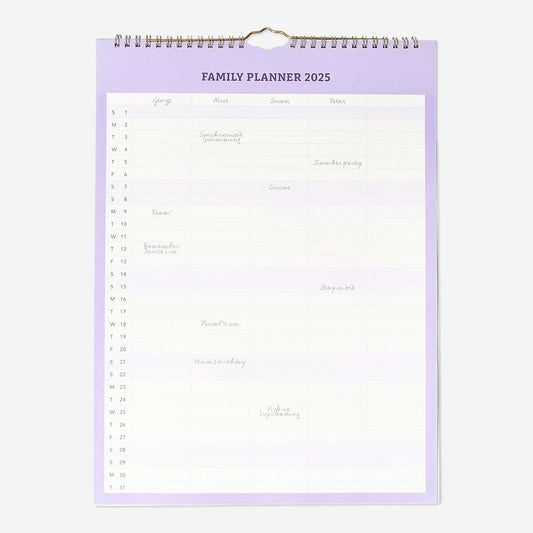 Purple Family Planner