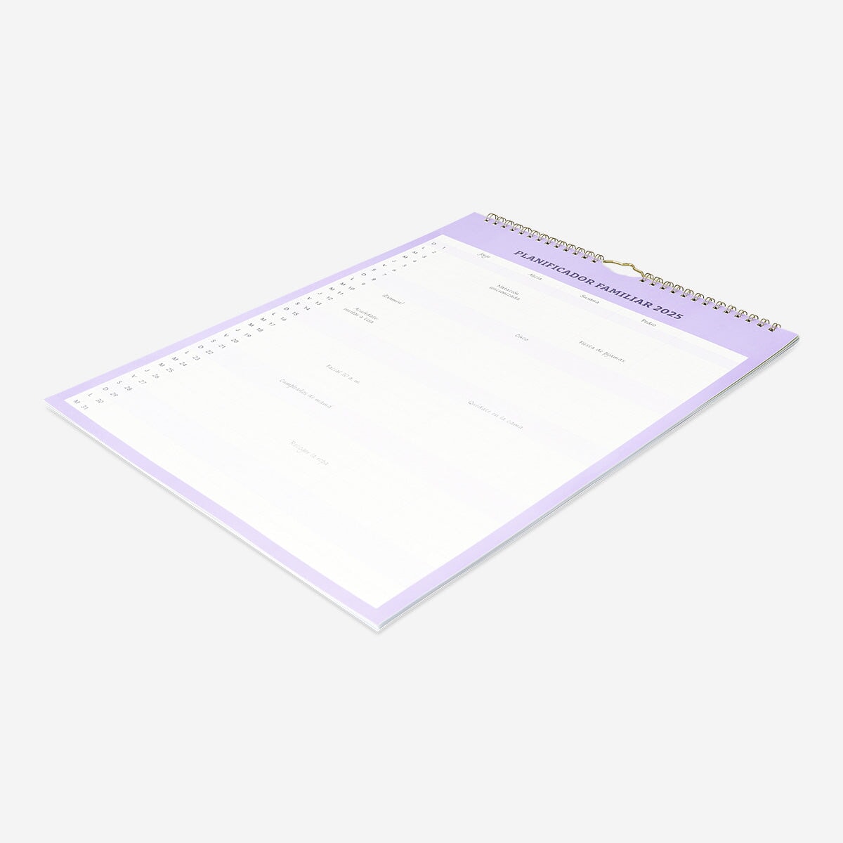 Purple Family Wall Planner - Spanish Office Flying Tiger Copenhagen 