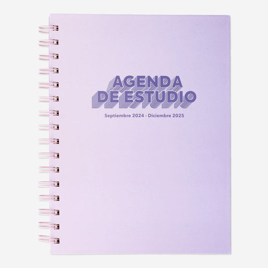 Purple Gradient Study Planner - Spanish