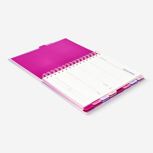 Purple Gradient Study Planner - Spanish