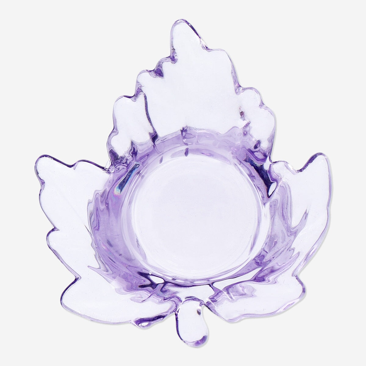 Purple Leaf-Shaped Tealight Holder Home Flying Tiger Copenhagen 