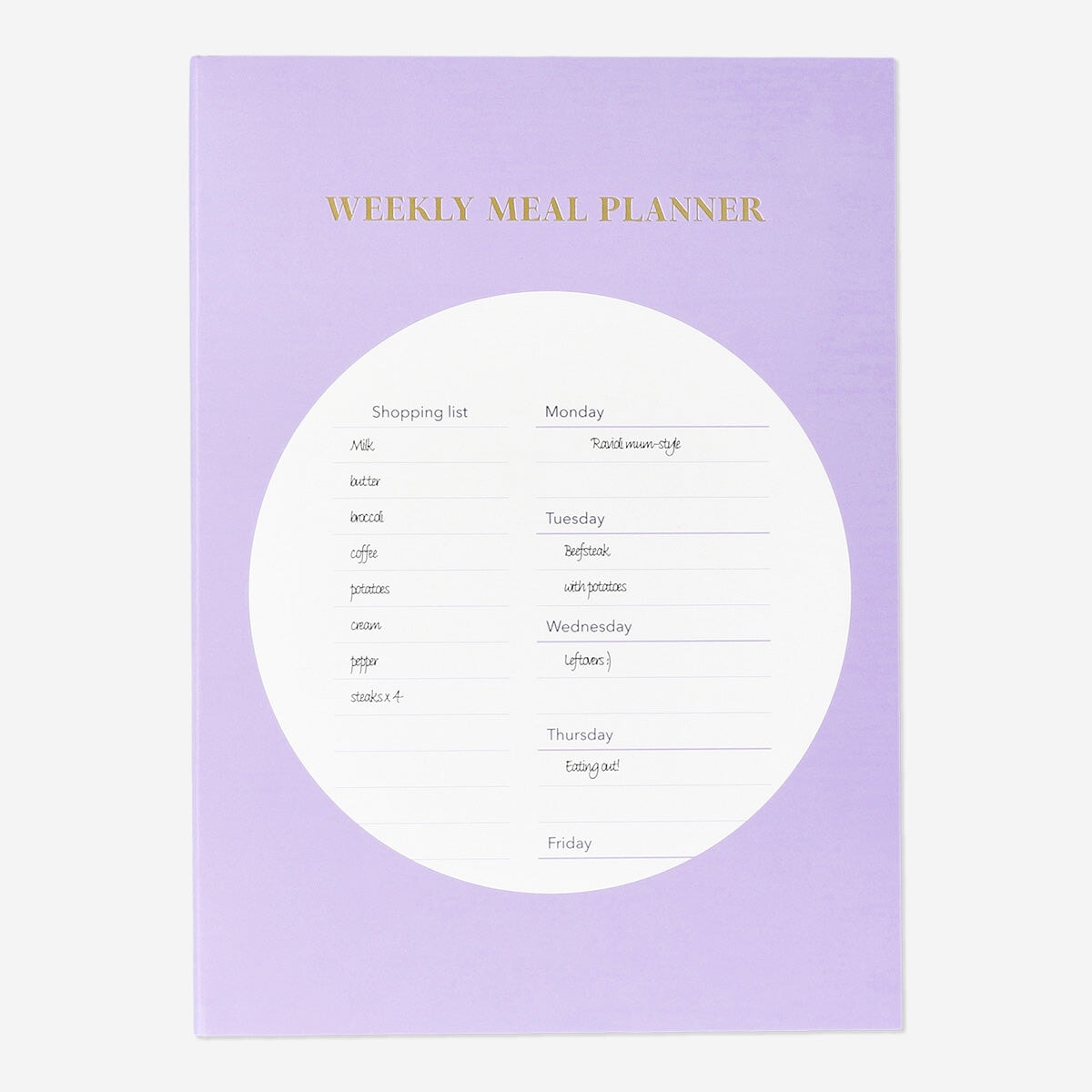 Purple Meal Planner A5 - English Office Flying Tiger Copenhagen 