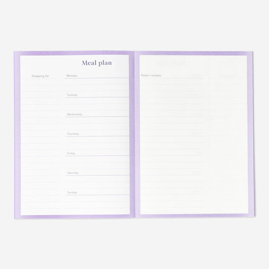 Purple Meal Planner A5 - English