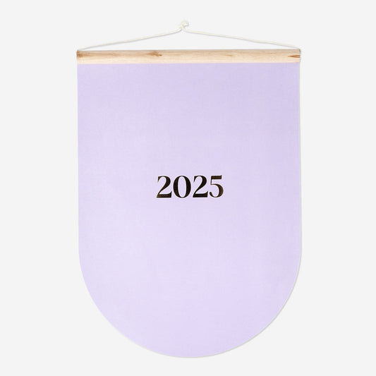 Purple Monthly Wall Calendar - Italian