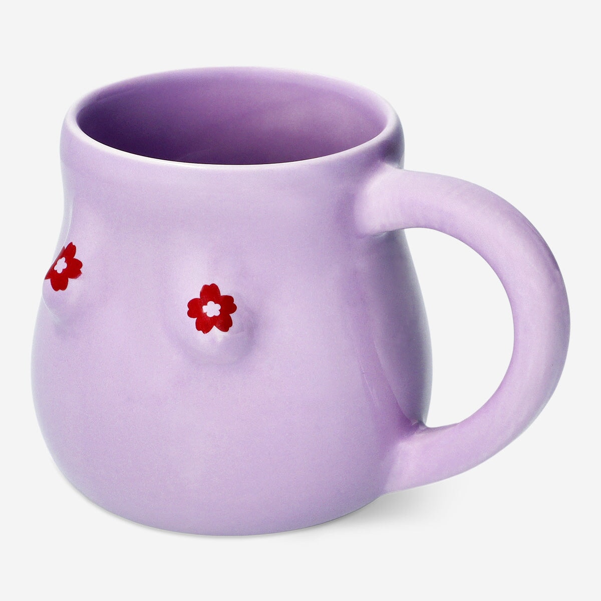 Purple mug with boobs - 360 ml Kitchen Flying Tiger Copenhagen 