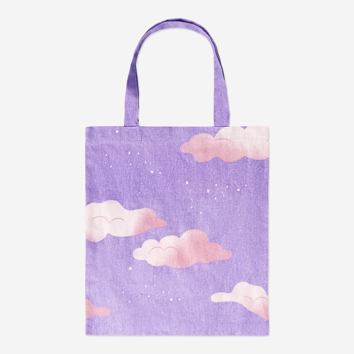 Purple Tote Bag with Clouds Textile Flying Tiger Copenhagen 