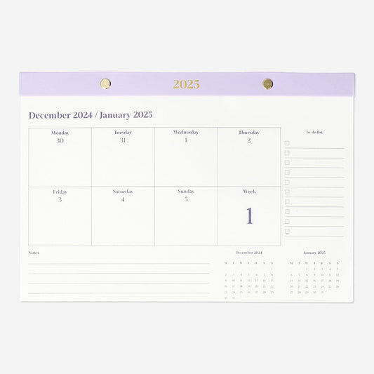 Purple Weekly Planner - English