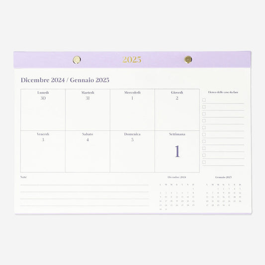 Purple Weekly Planner - Italian