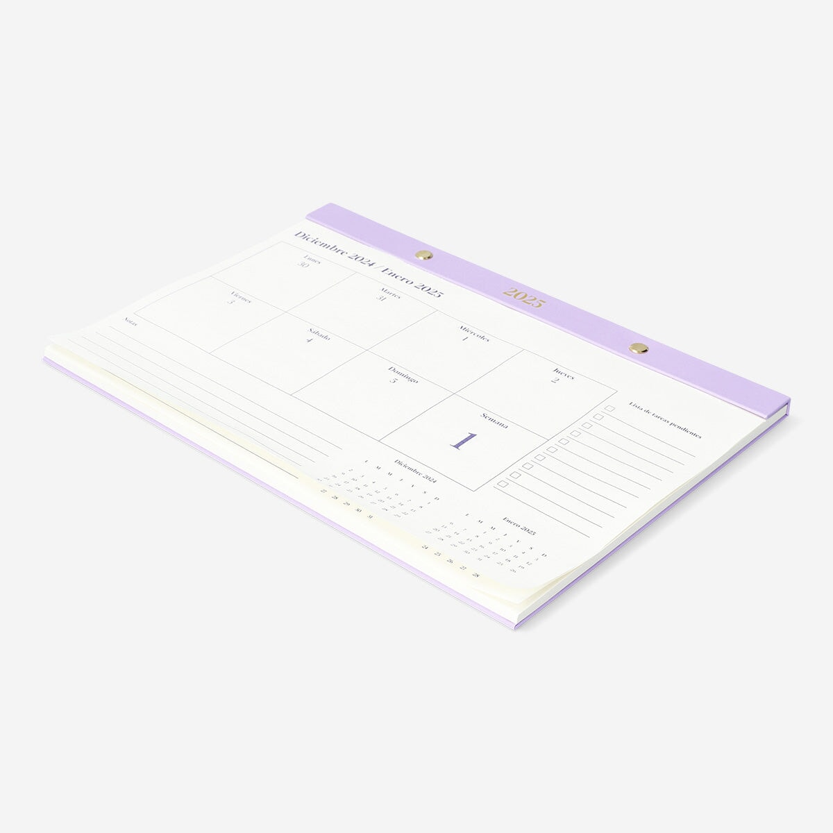 Purple Weekly Planner - Spanish Office Flying Tiger Copenhagen 