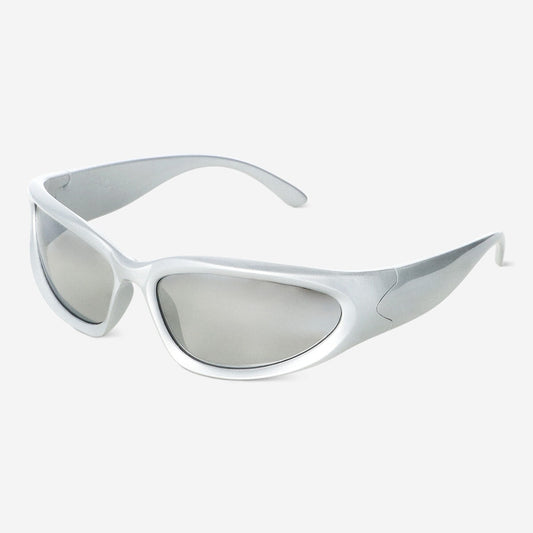 Racer sunglasses in silver